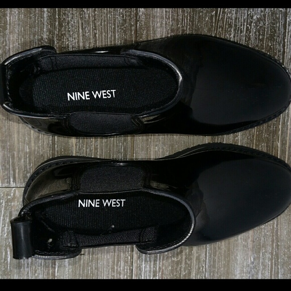 NEW! Nine West Hayden Pull-on Rain Booties sz 6 - Picture 4 of 8